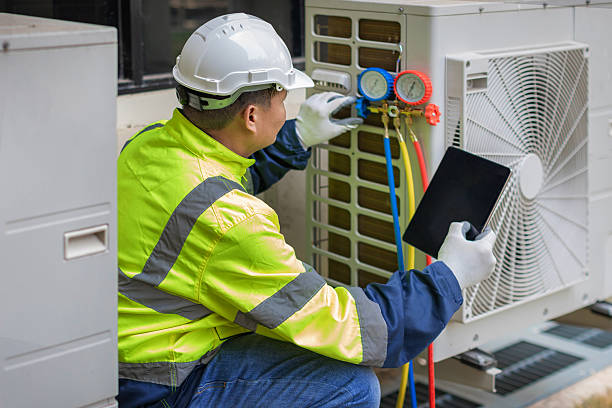 Professional Furnace Repair technician working in Justin, TX